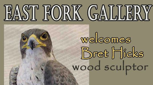 Wildlife artist Bret Hicks sculptures are displayed and sold at the East Fork Gallery in Gardnerville, Nevada.