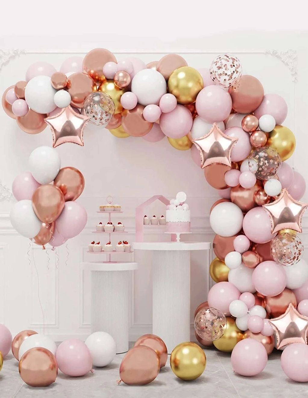 MY LITTLE PICIN.COM: POP FIZZ PINK BALLOON ARCH 