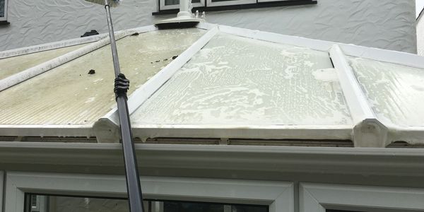 Conservatory roof cleaning