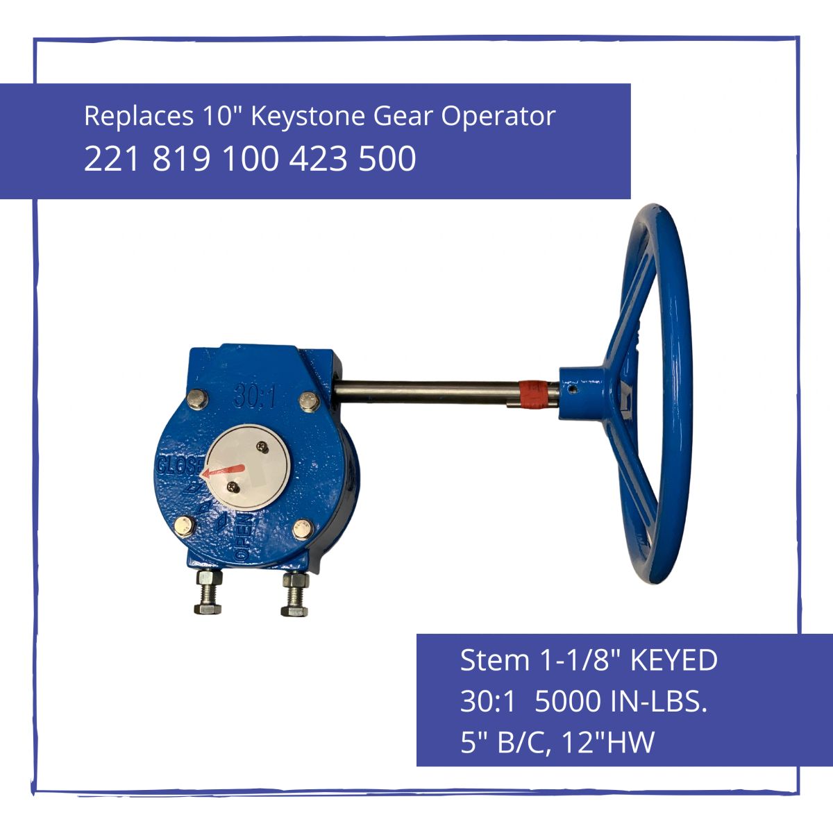 GO-118-K GEAR OPERATOR