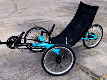 Sun Seeker recumbent trikes suitable for people with disabilities, ALS, Parkinson's, balance issues