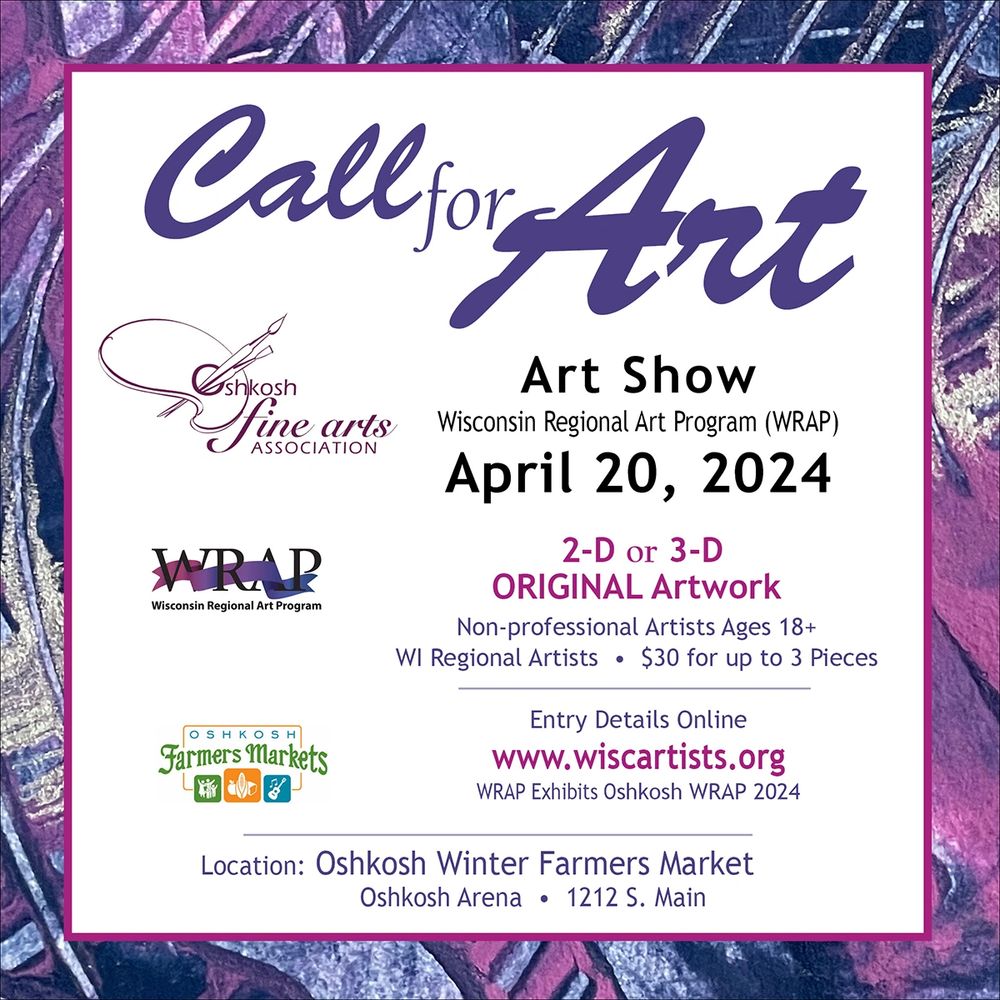 Call for artist entries for WRAP art show