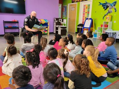Storytelling at JBaby's Preschool students ages 2 to 12 years