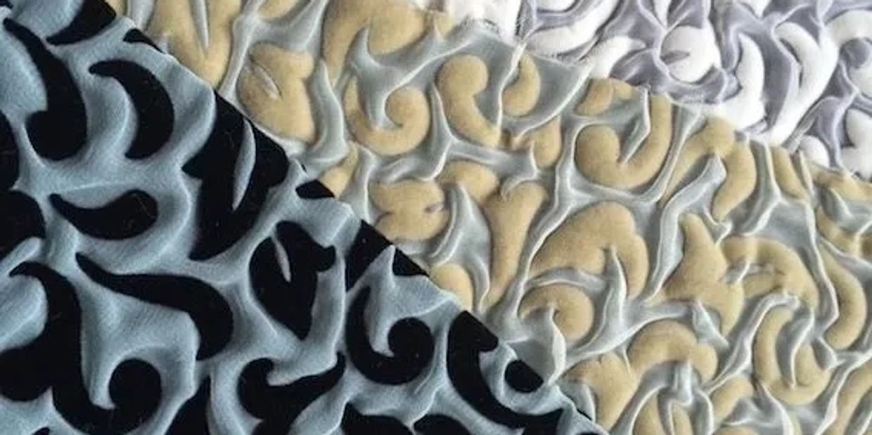 "Pedocal" by Yoshihiro Kimura  displayed at MoMa.  Textile design by Keiko Okamoto at Lecien. Co. 