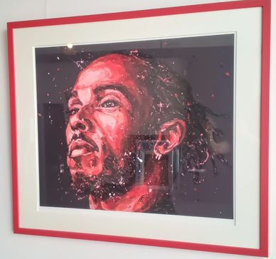 Title: Lewis In Red
Media Type: Limited Edition Print #100
Dimensions: H76cm x 86cm x 2cm
Price: £49