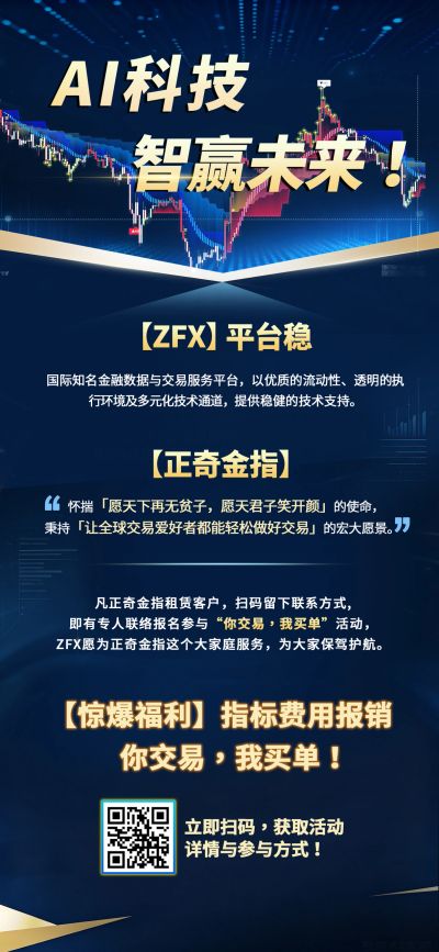 AI科技助力金融交易，ZFX平台稳定，正奇金指支持交易者。