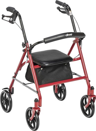 4 Wheel Rollator Walker with Seat