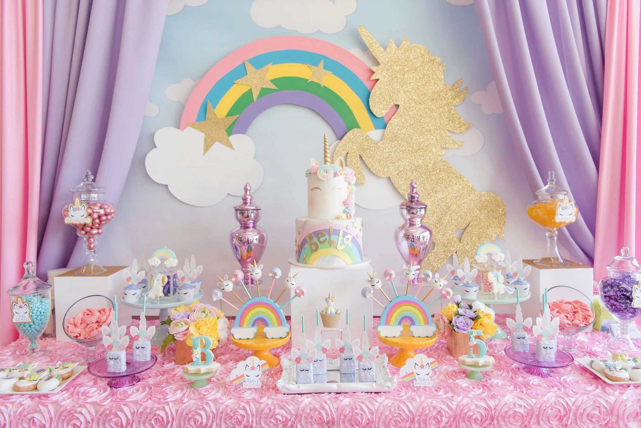 Unicorn And Rainbows For Bella s 5th Birthday Party