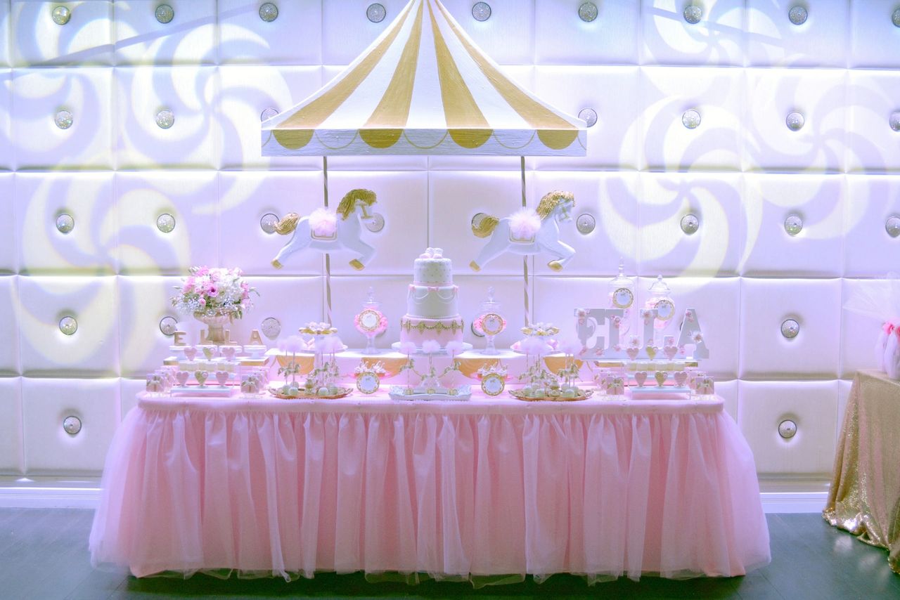 Tutu Pink Carousel Baby Shower