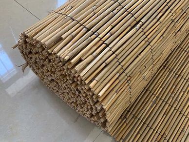 Peeled Reed Fence - Premium
