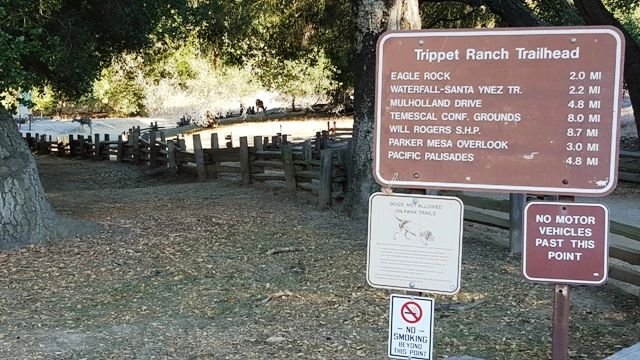 Eagle Rock from Trippet Ranch in Topanga State Park