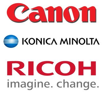 Canon, Konica Minolta, Ricoh