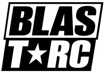 Black and white logo with the text BLASTARC.