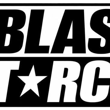 Black and white logo with the text BLASTARC.