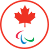 Symbole du drapeau canadien avec l'emblème paralympique.