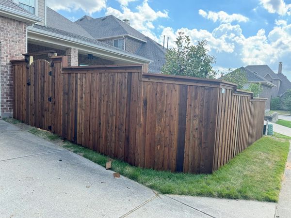 Elegant Board on Board Cedar Fence Fort Worth Tx 