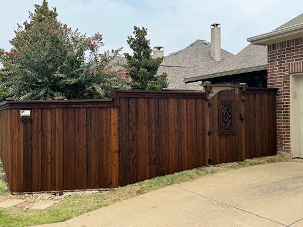  Red cedar Custom Fence Prosper Tx 