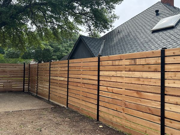 Horizontal Style Fence Richardson Tx 