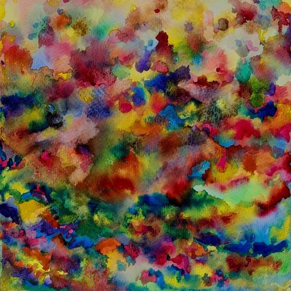 Abstract watercolor painting of Joseph's Coat