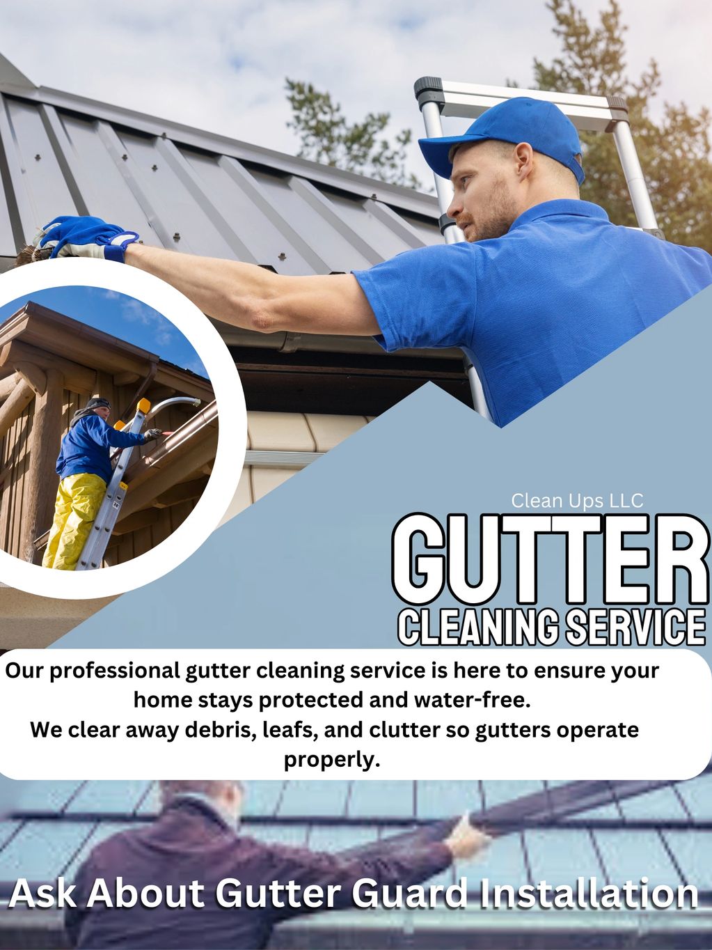 Gutter guards & gutter cleaning 