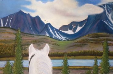 My favorite horse and my favorite place, Wyoming.