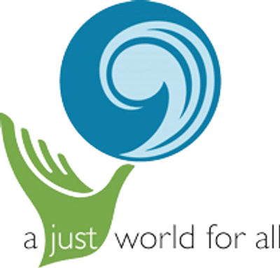 UCC logo "a just world for all" 
