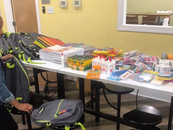 School supplies that was donated to We Are the Youth Nonprofit 501c3