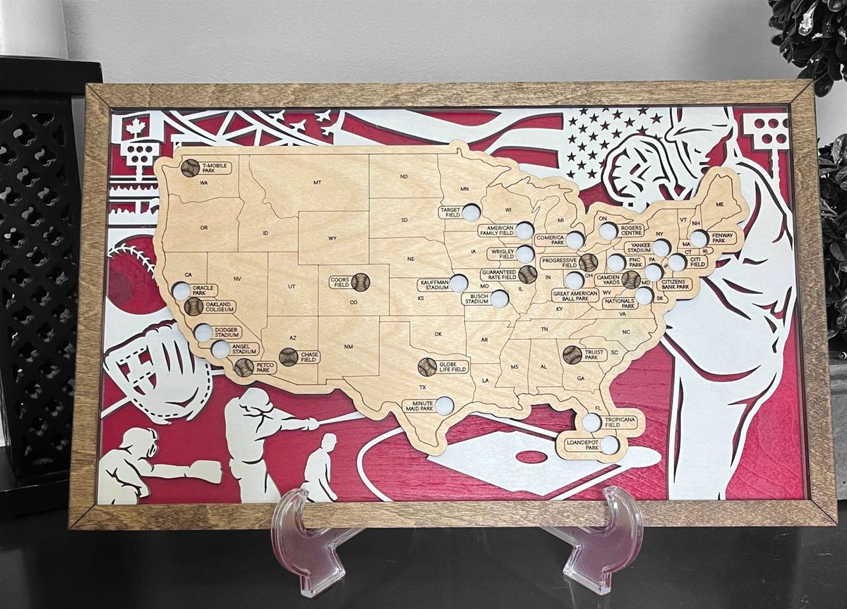 MLB Stadium Travel Map