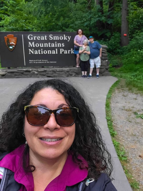 Tours by Stella at the Great Smoky Mountains National Park sign