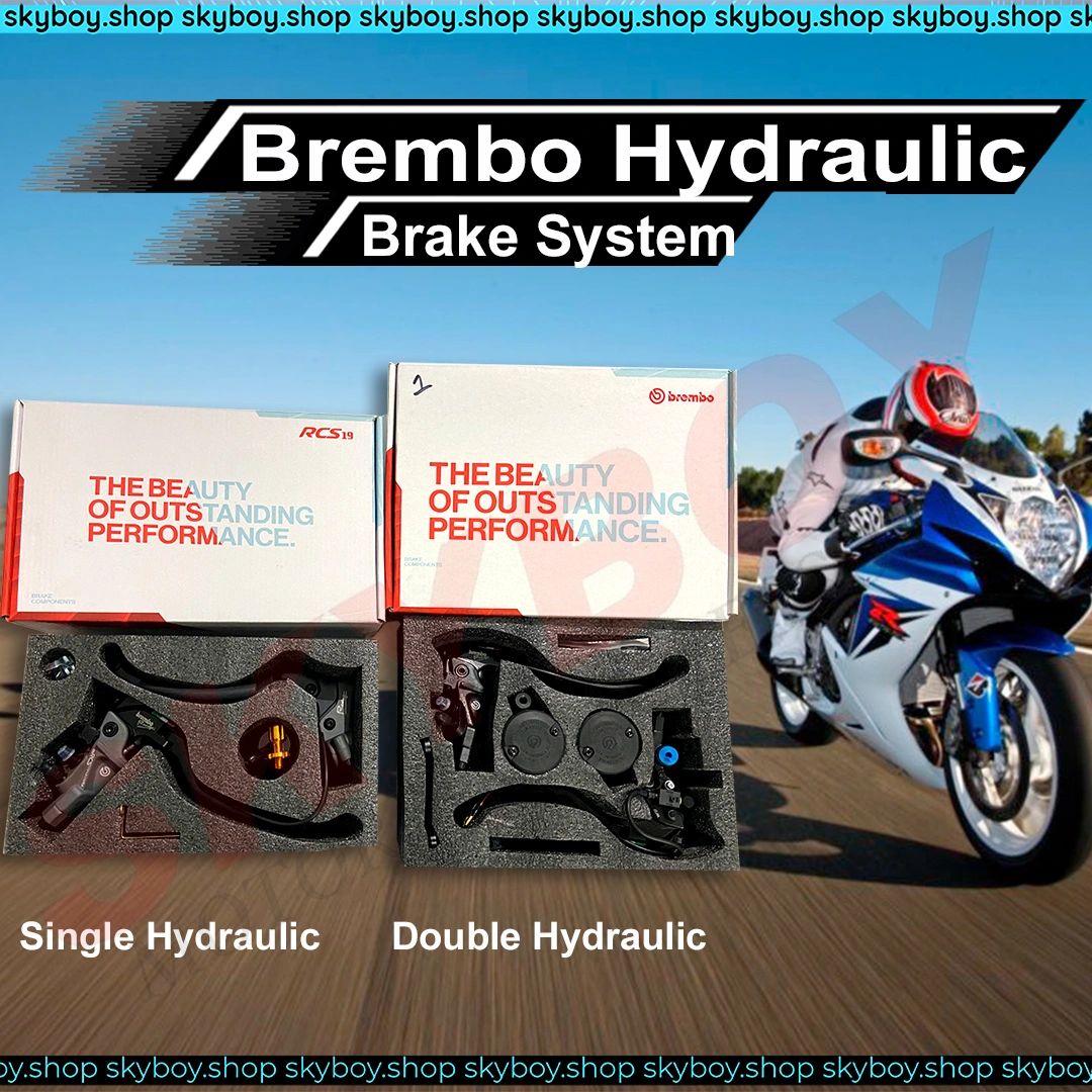 BREMBO RCS RADIAL HYDRAULIC CLUTCH AND BRAKE LEVER SET
