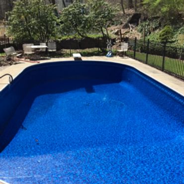 a swimming pool with In Ground Pool Liner