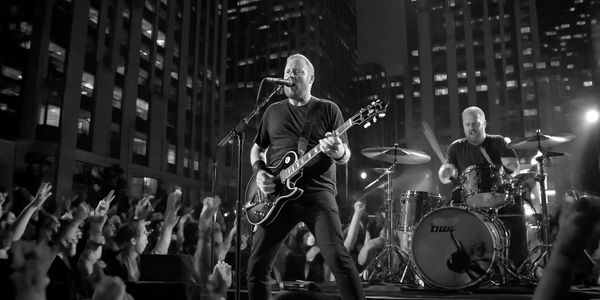 Eric and Jared rocking the crowd in New York City