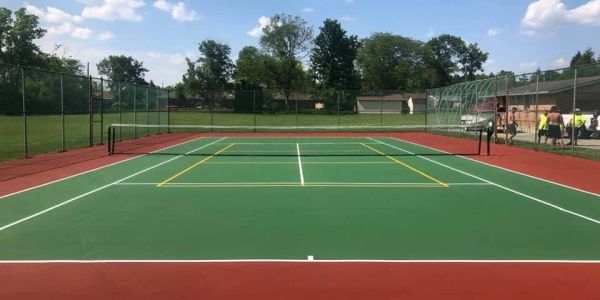 tennis court resurfacing in Dayton Ohio