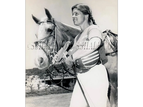 Famous woman polo player Sue Sally Hale