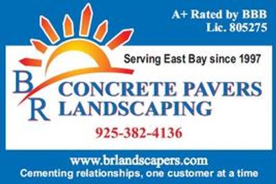 BR Landscapers Logo and Contact Info