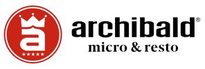 Logo of Archibald micro &amp; resto with a crown symbol.