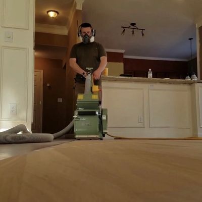 Wood floor refinishing 