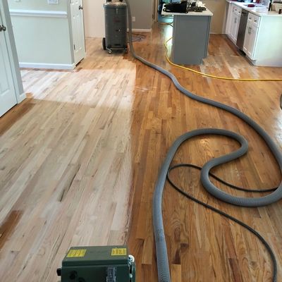 Dustless hardwood floor refinishing. Refinishing red oak hardwood floors 