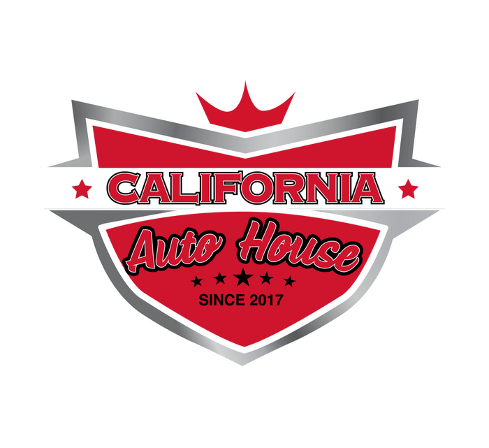 California Auto House logo with red and silver shield design.