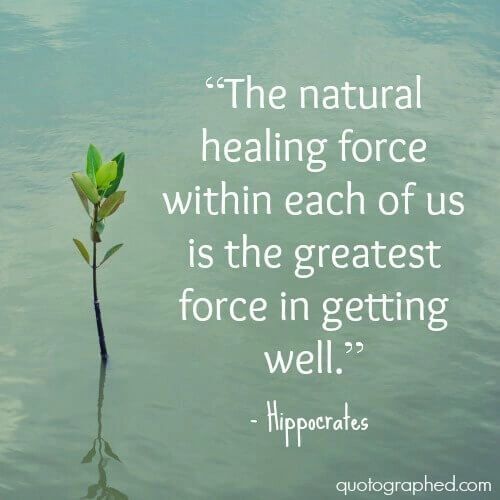 Greatest force in healing