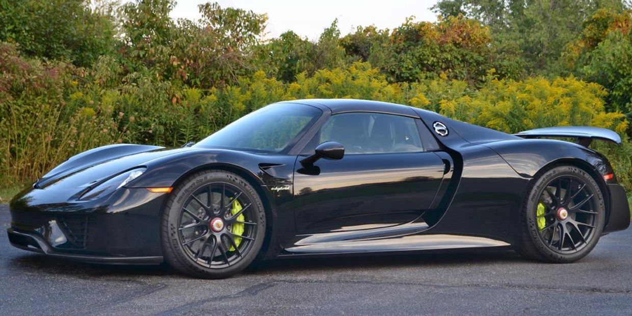 Complete car clear bra (PPF), paint correction, ceramic coating on this Porsche 918.