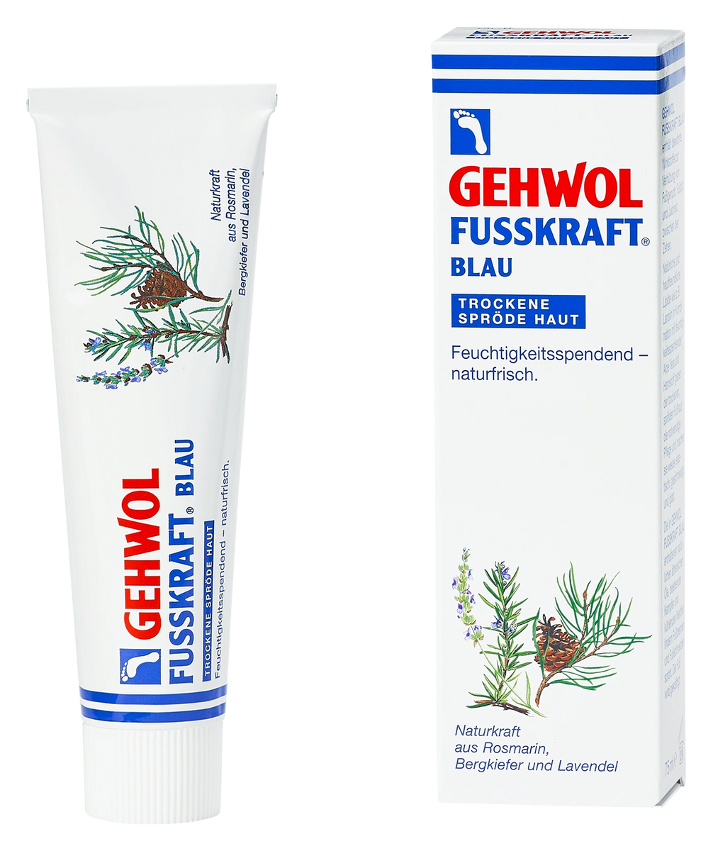 Gehwol Fusskraft - Bleu - Crème de soin peaux sèches et gercées