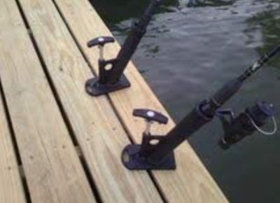 Fish From Deck - Portable Rod Holder, Bass Fishing, Pvc Rod Holder