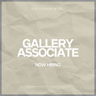 Job opening for gallery associate at Stevenson &amp; Co.