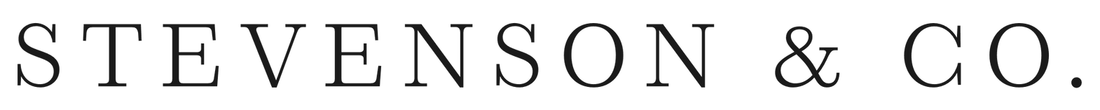 STEVENSON & CO.