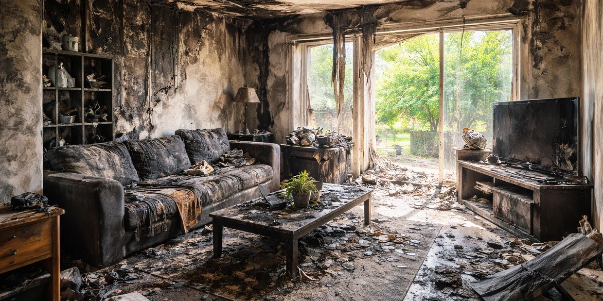 Fire Damaged House Clearance - DMG Waste Management 