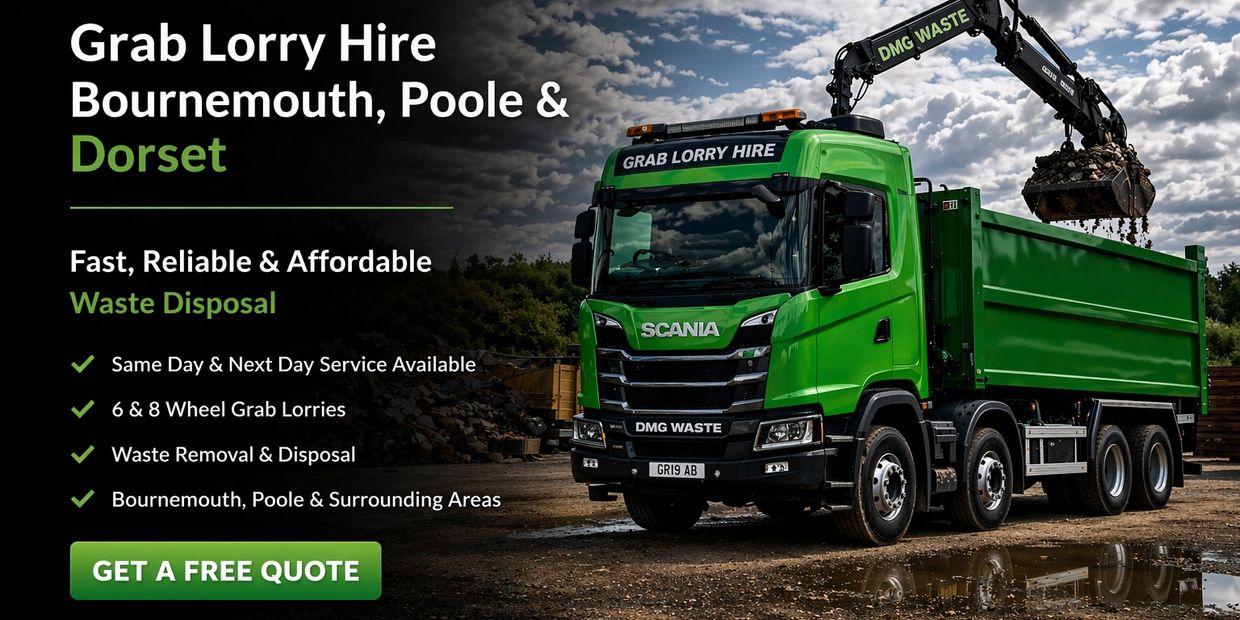 Grab Lorry Hire Bournemouth By DMG Waste Management 