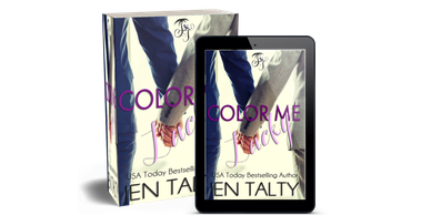 Book and e-book cover of "Color Me Back" by Jen Talty.