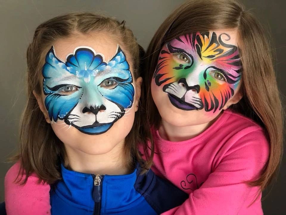St Louis metro area face painting. 
