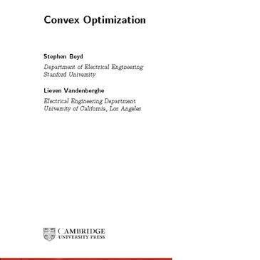 convex optimization